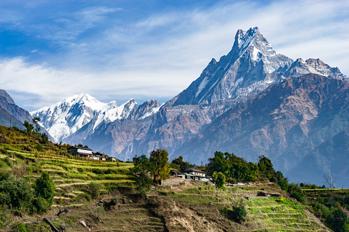 Machhapuchhre ja ridaelamud, Nepal
