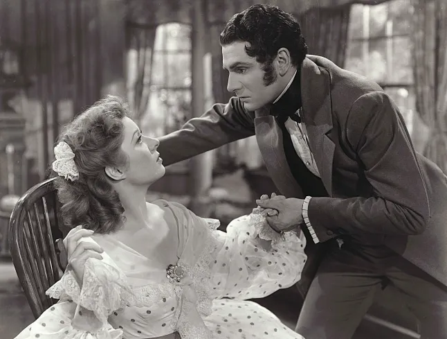 Greer Garson ja Laurence Olivier filmis Pride and Prejudice.
