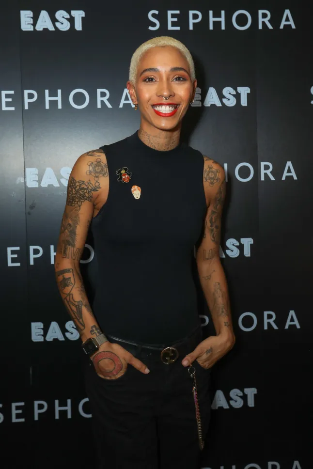 LONDON, INGLISMAA – 14. NOVEMBER: RoxXxan osaleb 14. novembril 2023 Inglismaal Londonis toimuval Sephora UK Stratfordi poe avamisüritusel. (Foto Dave Benett / Getty Images jaoks Sephora UK)