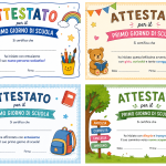 Esimese koolipäeva tunnistus printimiseks (tasuta PDF)