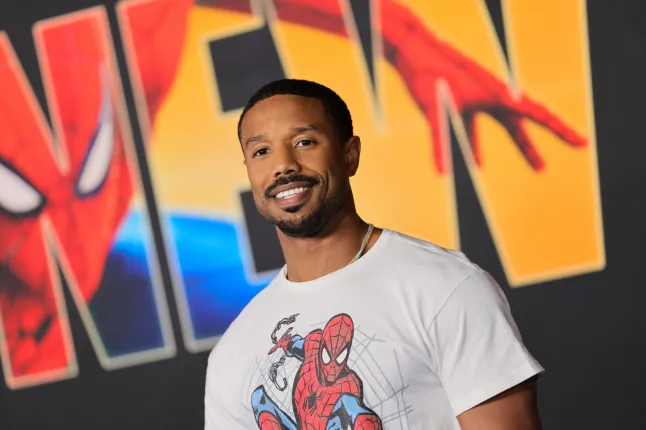 HOLLYWOOD, CALIFORNIA – 27. JUULI: Michael B. Jordan osaleb Los Angeleses Columbia Picturesi esilinastusel "Ämblikmees: uhiuus päev" Dolby Theatris 27. juulil 2026 Californias Hollywoodis. (Foto Brianna Bryson / WireImage)